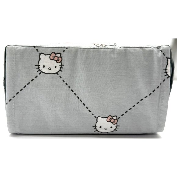 Hello Kitty Queeny Queen Sheet Set 100% Cotton 1 Flat 1 Fitted 2 Pillowcases Gra - Picture 5 of 6